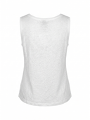 Top Lino a Maglia Collo Sciallato