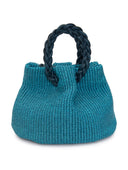 Borsa Raffia Manico Treccia