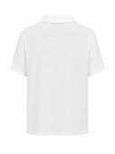 Polo Uomo in Lino a Maglia Manica Corta