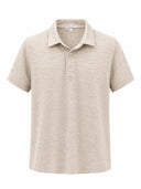 Polo Uomo in Lino a Maglia Manica Corta