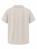 Polo Uomo in Lino a Maglia Manica Corta