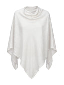 Poncho Di Lino A Maglia