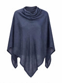 Poncho Di Lino A Maglia