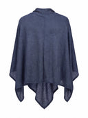 Poncho Di Lino A Maglia