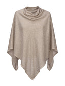 Poncho Di Lino A Maglia