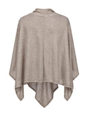 Poncho Di Lino A Maglia