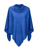 Poncho Di Lino A Maglia