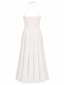 Asymmetrical Dress with Halter Neck