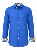 Camicia Collo E Polsi A Contrasto