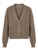 Cashmere Blend Button-Up Cardigan
