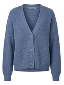 Cashmere Blend Button-Up Cardigan