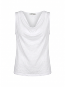 Top Lino a Maglia Collo Sciallato