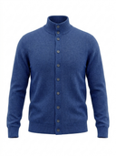 Lupetto Uomo Con Bottoni Misto Cashmere