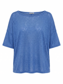 Poncho ad Uovo Lino a Maglia