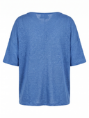 Poncho ad Uovo Lino a Maglia